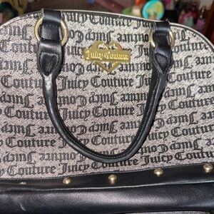 Juicy Couture Black and Gold Satchel